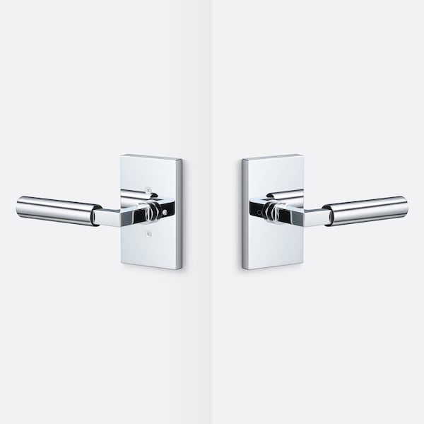 Sure-Loc Hardware Sure-Loc Hardware Levanto Privacy Rosette, Polished Chrome, Smooth Grip in Polished Chrome LV102 26 GRIP-SM 26 - main